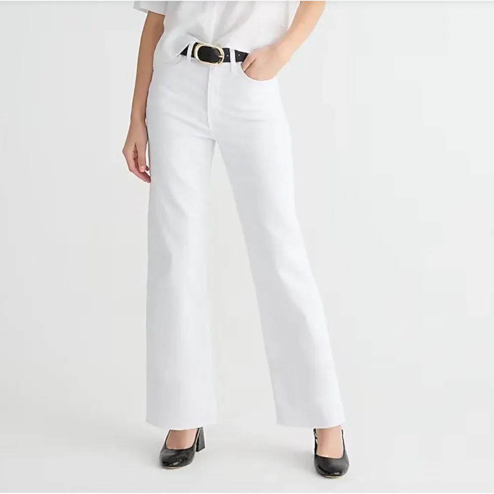J. Crew BP461 Slim wide-leg jean in white wash NWT